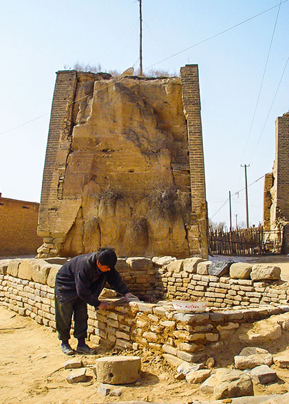 Great Wall is broken by human activity.